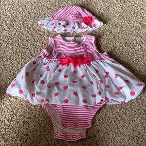 Dress with matching hat
